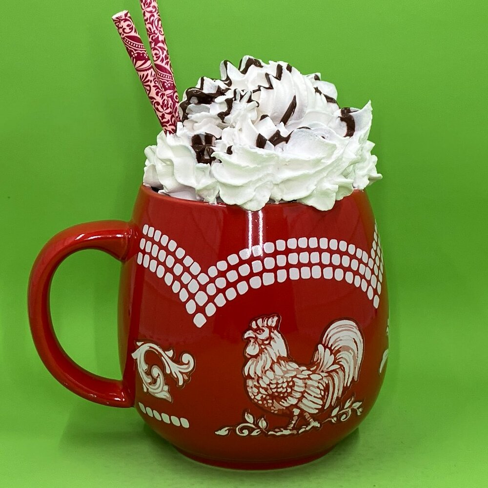 Coffee Bar Decor, Tiered Tray Decor, Fake Whipped Cream Drink - Picture 2 of 4